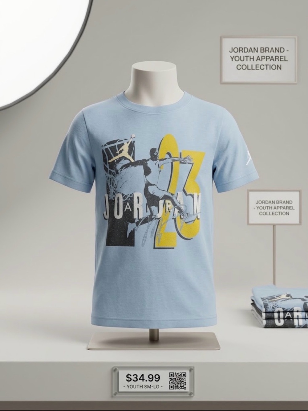 Jordan Light Blue 23 Graphic Short Sleeve Tee